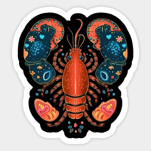 Lobster Valentine Day Sticker by JH Mart